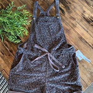 WallFlower Cheetah print Shortalls